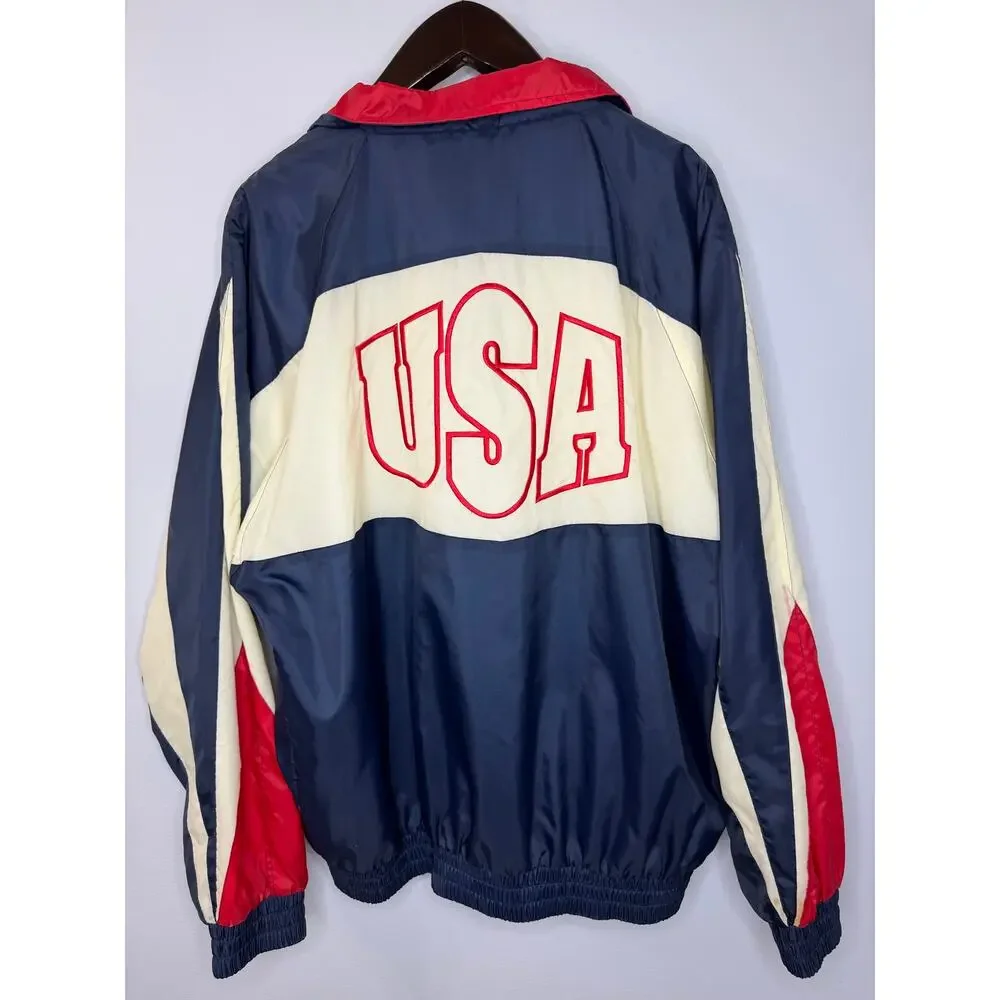 Vintage Atlanta 1996 USA Olympics Windbreaker Jacket Track Mens L